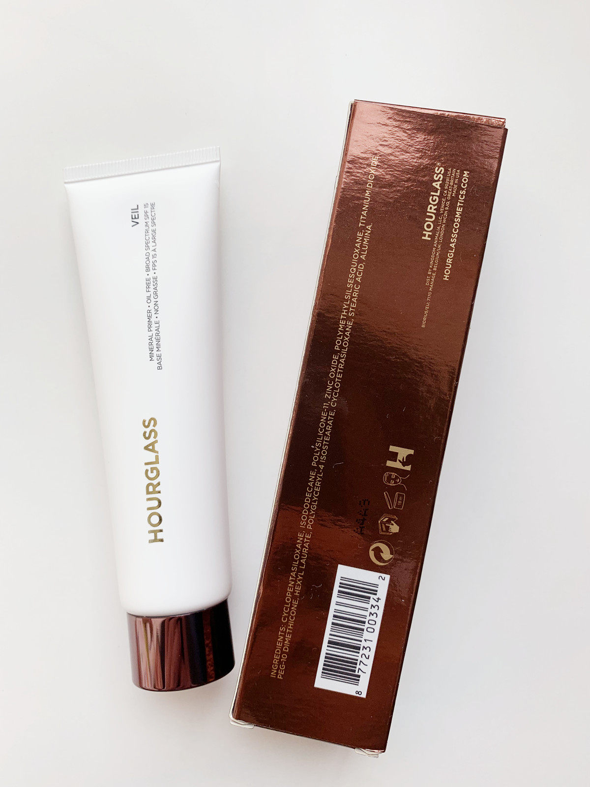 Hourglass soft yarn mineral makeup pre-milk oil control matte isolation hidden pores sub-package sample