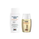ISDIN Осветляющий солнцезащитный крем, золотая вода, УФ-защита, 50 мл, 30 мл