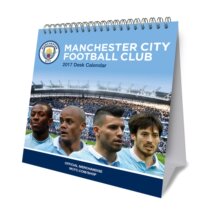 Special British genuine 2017 official Manchester City team calendar desk calendar