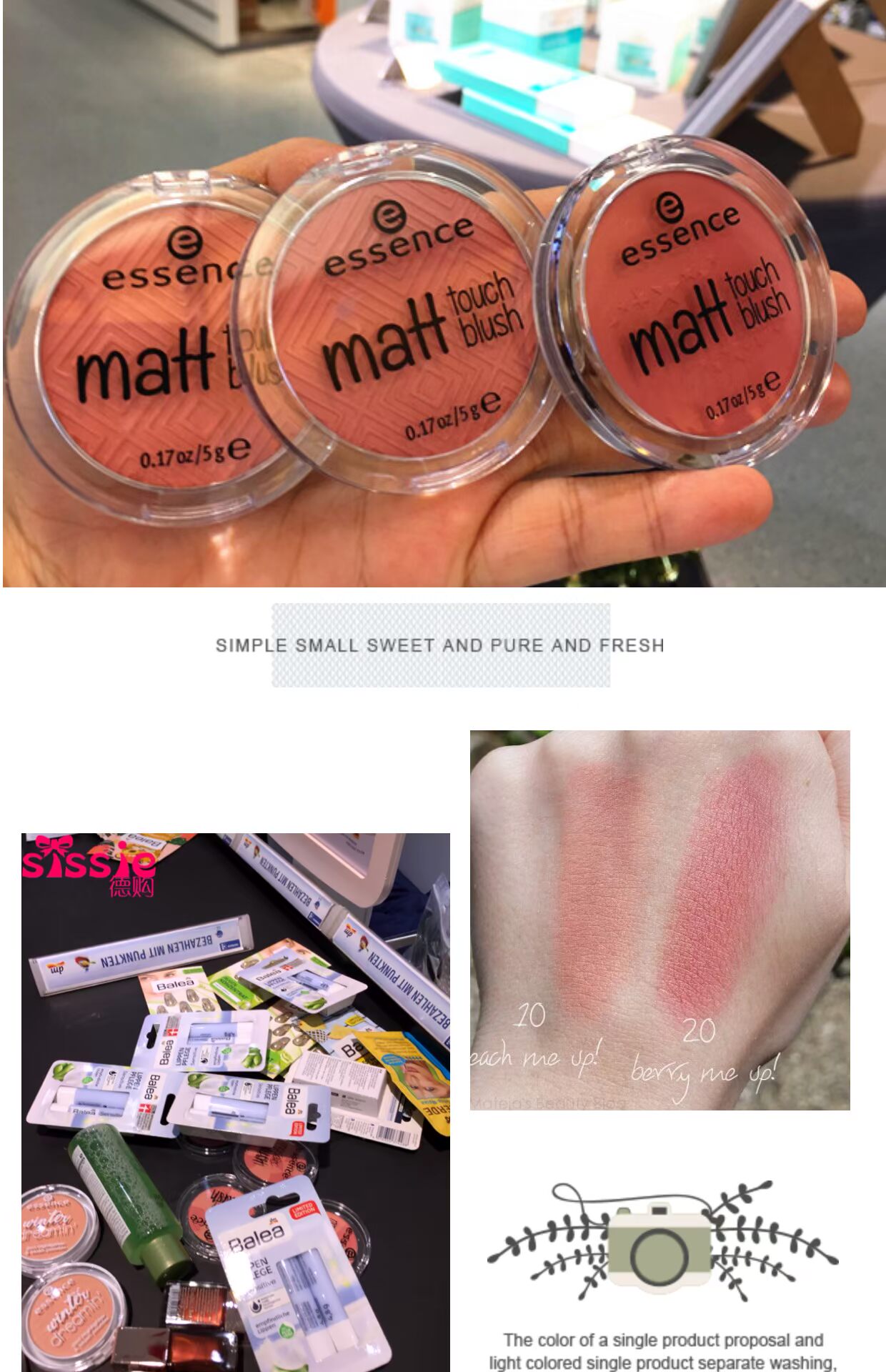 k chị khuyên dùng tinh chất mờ Đức sửa chữa công suất má hồng 20 30 tăng em lên - Blush / Cochineal má hồng dạng nước