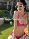 [Sea Sparkle] Island ins European and American Style Sweetheart Layered Bikini Four-Piece Set DIY Free Combination