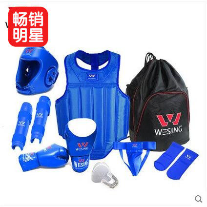 New Jiuzhishan sanda protective gear full set of adult children's combat sanda training set of five, six, eighty pieces