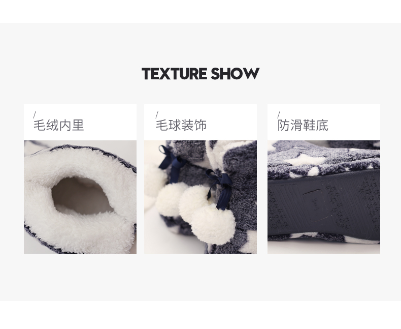 Dép cotton mùa đông túi xách nữ với dép lông mùa đông không trơn trong nhà dép đi trong nhà dễ thương dép xốp đi trong nhà