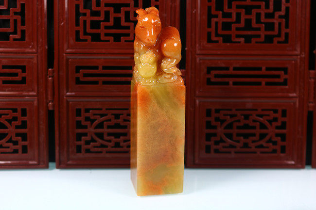 Fine Zodiac Rabbit Seal Seal Seal Engraving Name Imprinted Stone Shoushan Stone Chapters Zodiac Seal Town Residence Calligraphy Printed Stone Twist