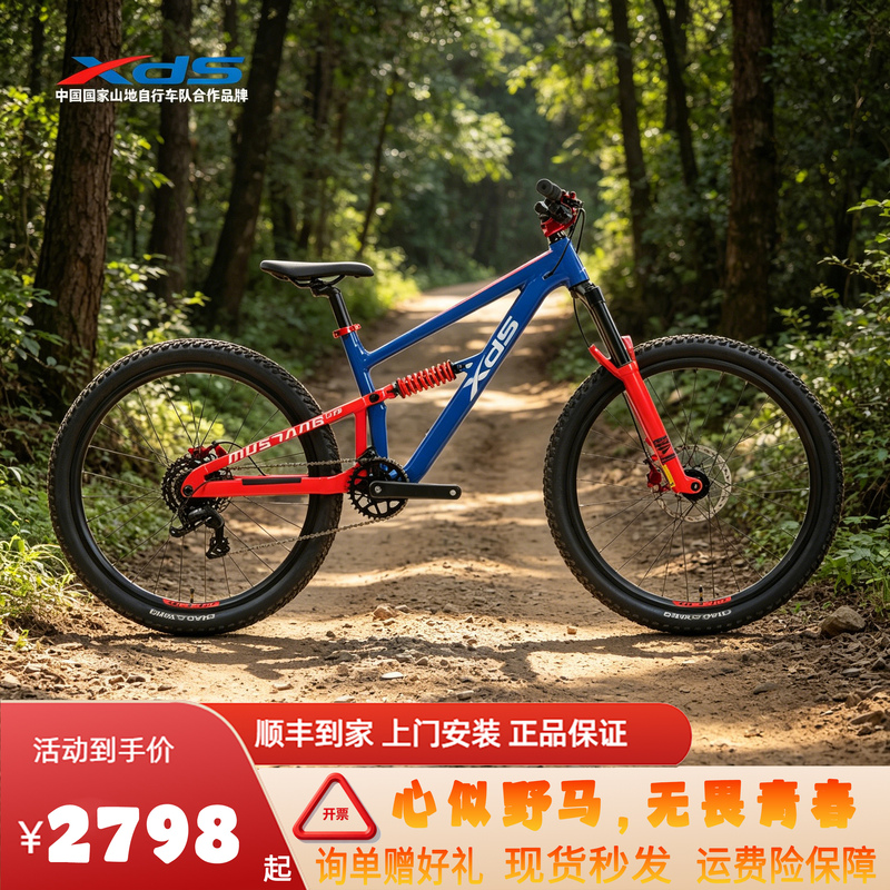 Xds Xidesheng Mountain Bike Youth Soft-Tail Bicycle Mustang Youth Version Children's Off-Road Bicycle