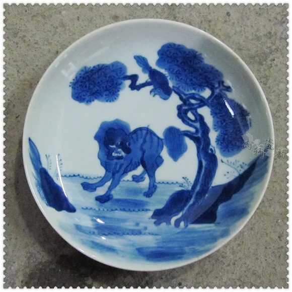 Supervalues Recommended Jingdezhen porcelain hand-painted antique bronzed flowers Kirin Flowers Kirin decoration seat Sitting Disc Hanging Disc Pendulum with special price