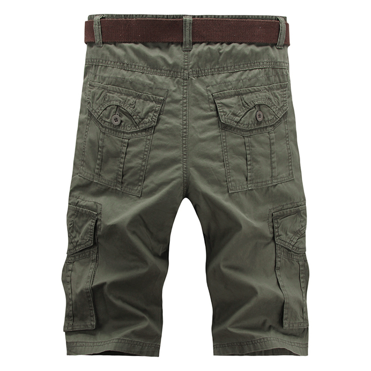 Mùa hè cắt quần nam dụng cụ quần short giản dị nhiều túi lỏng ống thẳng cộng với phân bón XL thể thao ngoài trời quần short nam