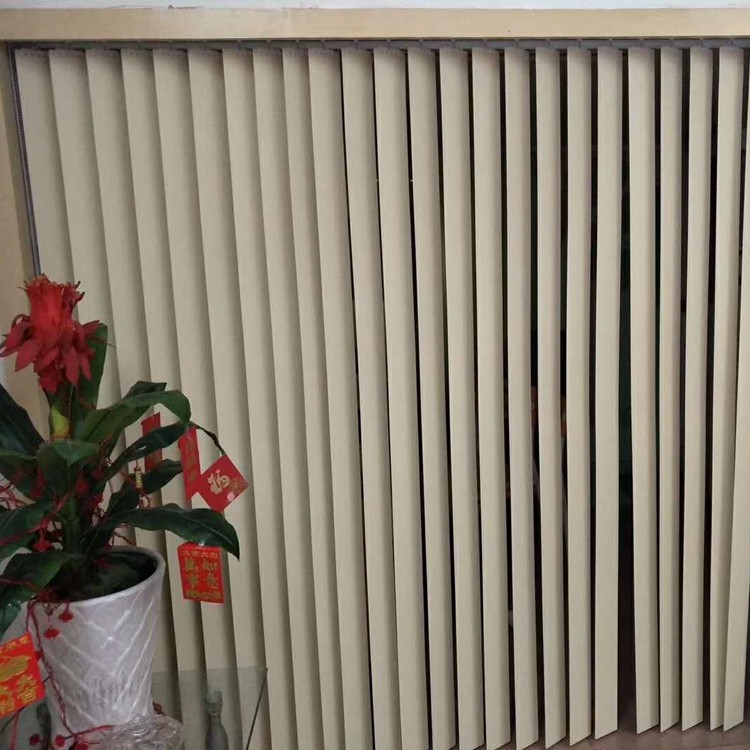 High - end custom PVC polymer vertical shutter rod rod in one pull - bear rope vertical curtain home office curtain