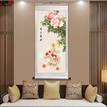  New Chinese style Classical entrance corridor scroll painting Study living room vertical hanging painting