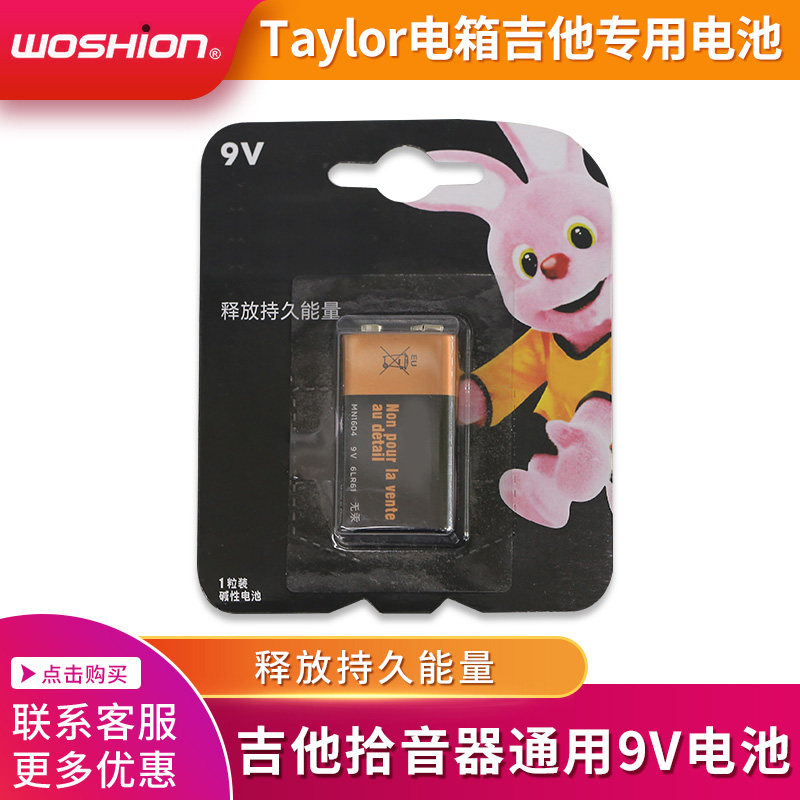 Taylor Battery Electric Box Martin Gibson Guitar Pickup Universal 9V Battery 9 V