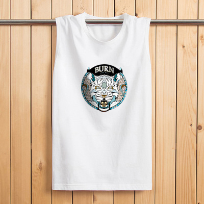 Mùa hè mới của nam giới không tay vest cotton vòng cổ lỏng T-Shirt triều thanh niên kích thước lớn vest thể thao vai vest