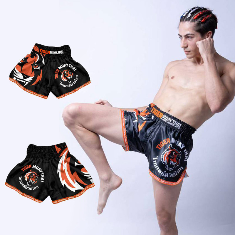 Ufc Thai Tiger Style Sports Shorts Elastic Quick-Drying Muay Thai Competition Mma Fighting Training Fitness for Men and Women Ufc Thai Tiger Style Sports Shorts Elastic Quick-Drying Muay Thai Competition Mma Fighting Training Fitness for Men and Women