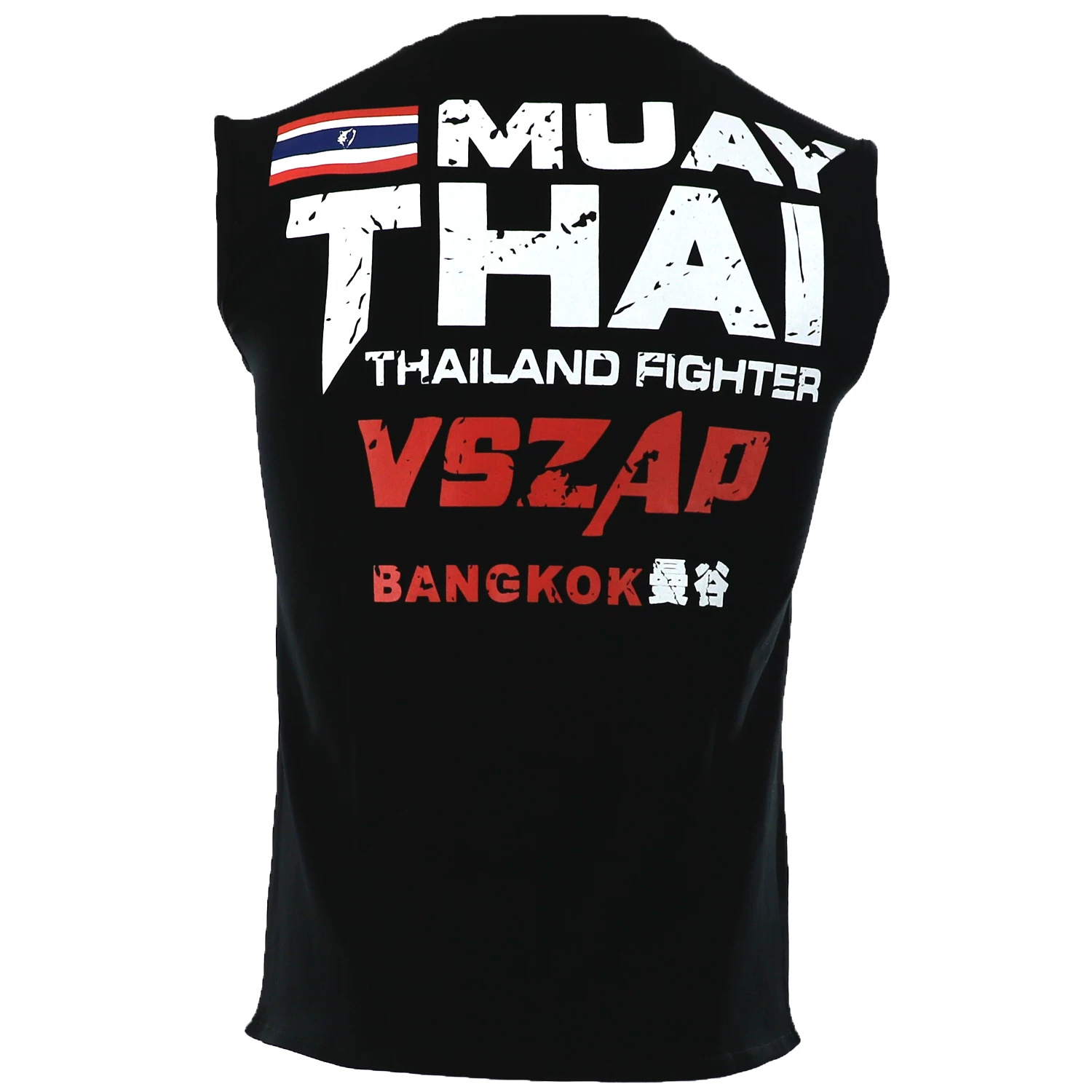 VSZAP MUAY THAI Боевая тайская боксёрская тренировочная майка без рукавов для мужчин с коленом в полёте, спорт, жилет