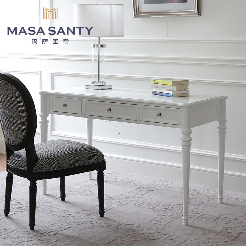 Modern American white dressing table makeup table designer model room bedroom furniture Nordic simple custom