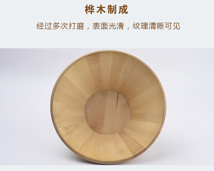 Bát gỗ lớn gỗ tròn rắn bát gỗ bát tròn bát canh bát salad bát trái cây bát Nhật Bản sáng tạo khay trà bằng gỗ