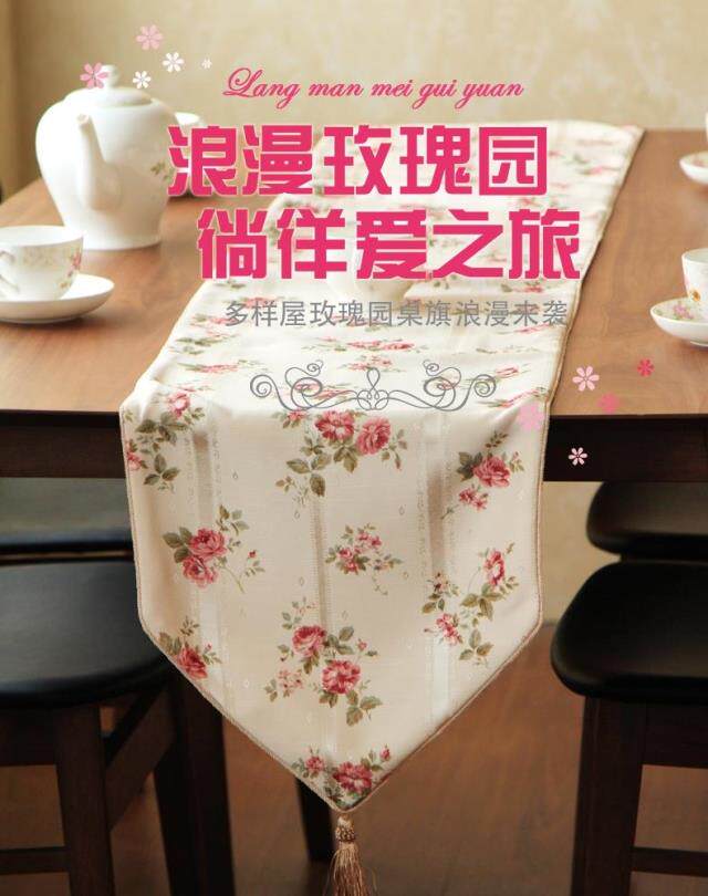 YOHYOYA DIVERSE HOUSE ROSE GARDEN Tune Table Flag Decorated Fields Garden Style Cloth Art Table Mat brief Flow Su