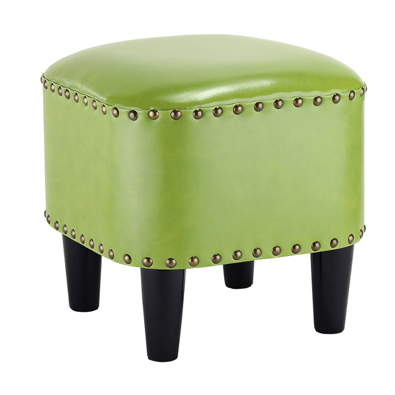 langduo low stool american sofa leather pier shoe stool household children's small stool