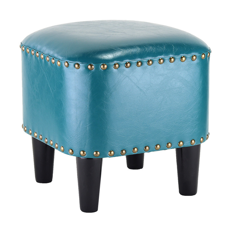 langduo low stool american sofa leather pier shoe stool household children's small stool