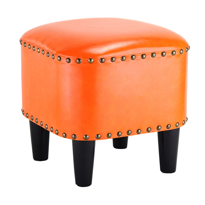 langduo low stool american sofa leather pier shoe stool household children's small stool