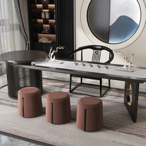 New Chinese solid wood tea table and chairs combination minimalist modern home bubble tea table office Tea room Zen Yigong fu tea table
