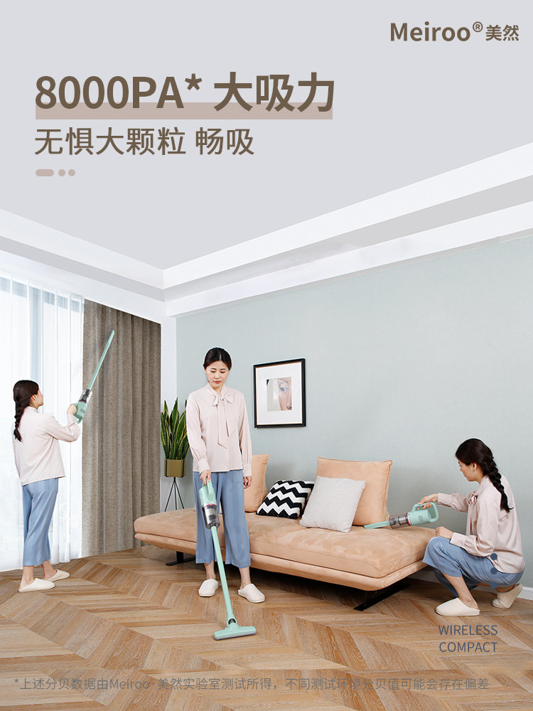 Wireless Household Pet Hair Extractor, Handheld Lightweight Vacuum Cleaner, Small, Powerful, High Suction, Special for Carpets and Cats