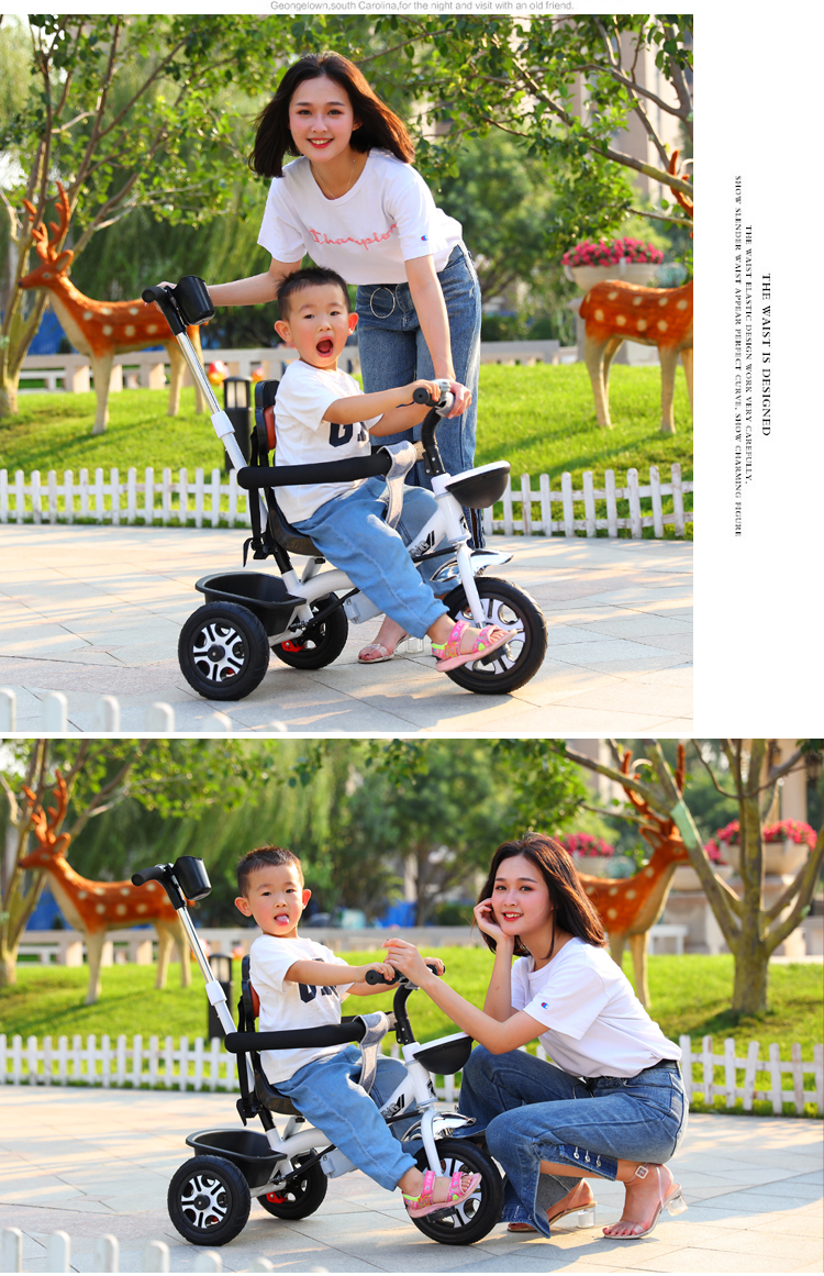 Xe đạp ba bánh trẻ em Jinming 1-2-3-5-6 tuổi Xe đẩy trẻ em nhẹ dễ dàng mang theo xe đẩy trẻ em - Con lăn trượt patinet / trẻ em xe đẩy cho bé