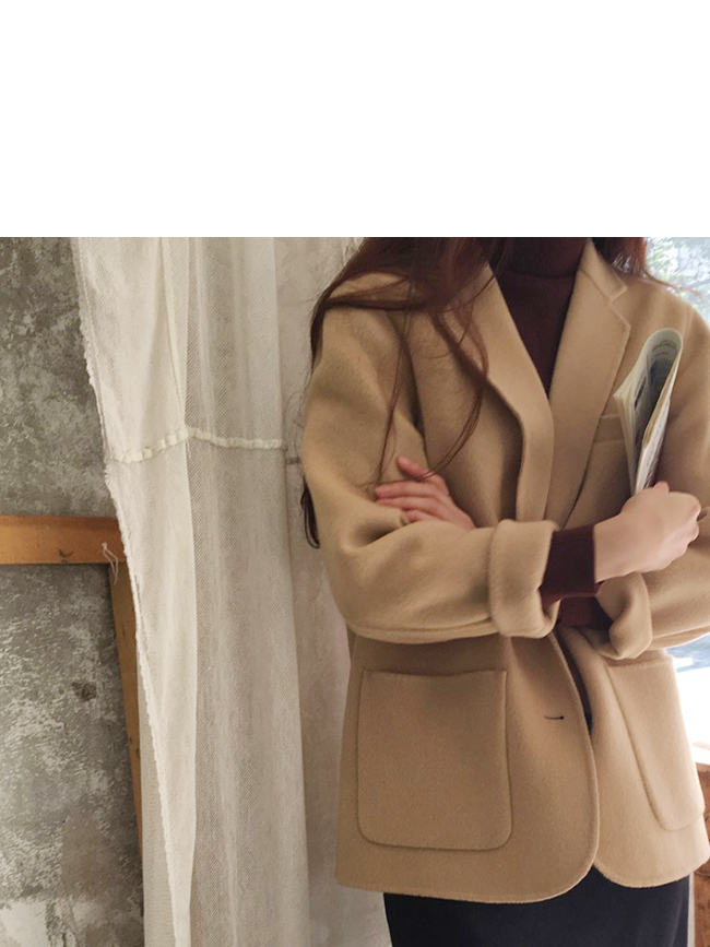 Áo hai dây cashmere nữ nhỏ phù hợp với áo khoác len lạc đà áo khoác len 2018 thu đông mới - Accentuated eo áo áo dạ nữ