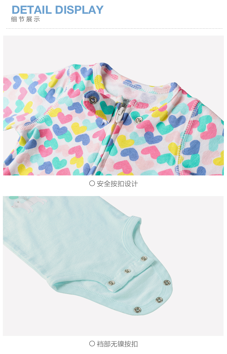 美国 卡特 Carters A类标准 女童 连体衣+连裆衣+包脚裤 三件装 图5