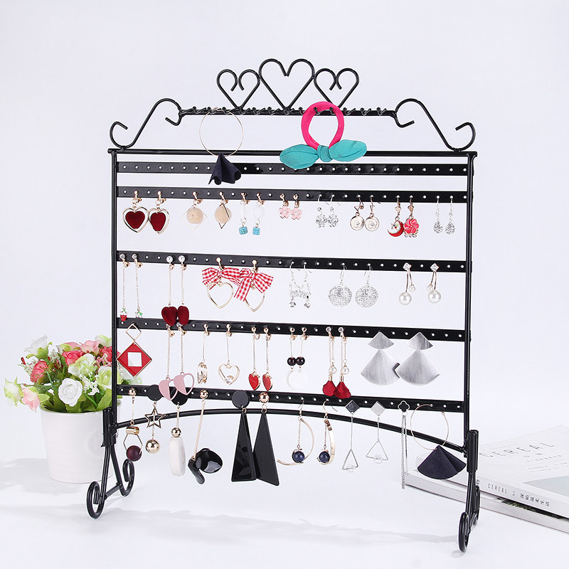 Fashion jewelry jewelry rack Display storage shelf Earrings ear needle ear clip Ear decoration finishing rack Desktop display