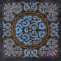 Ethnic machine embroidery piece embroidery embroidery surface special gift home accessories 27*27cm