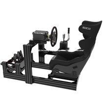 Racing simulator DD direct drive steering wheel base bracket Industrial aluminum profile 40120 Anodized black rig