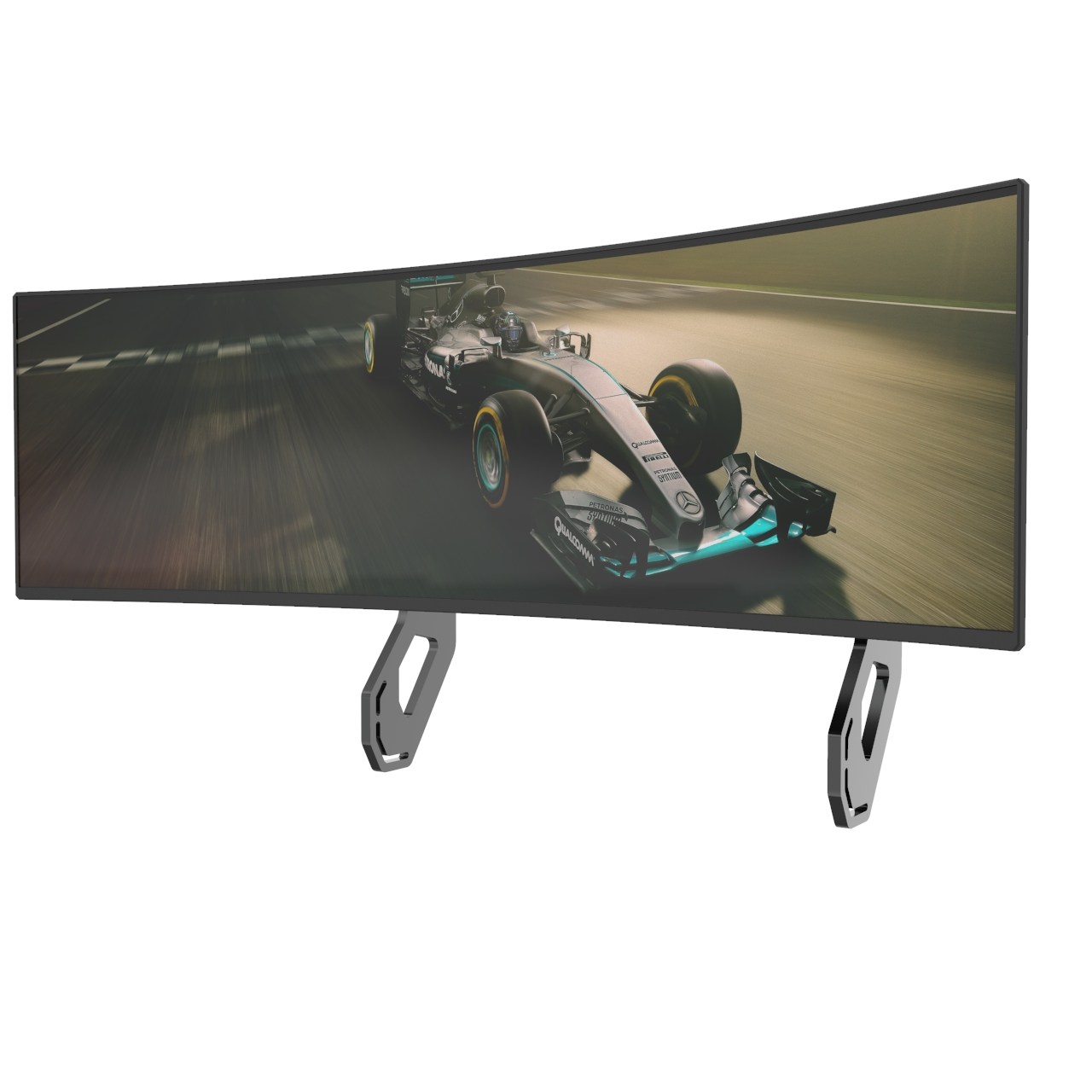 Single Screen Display Aluminum Stand Simulates racing integral Single monitor mount