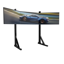 Three-screen display aluminum floor stand 2732-inch curved screen Triple screen Triple monitor stand
