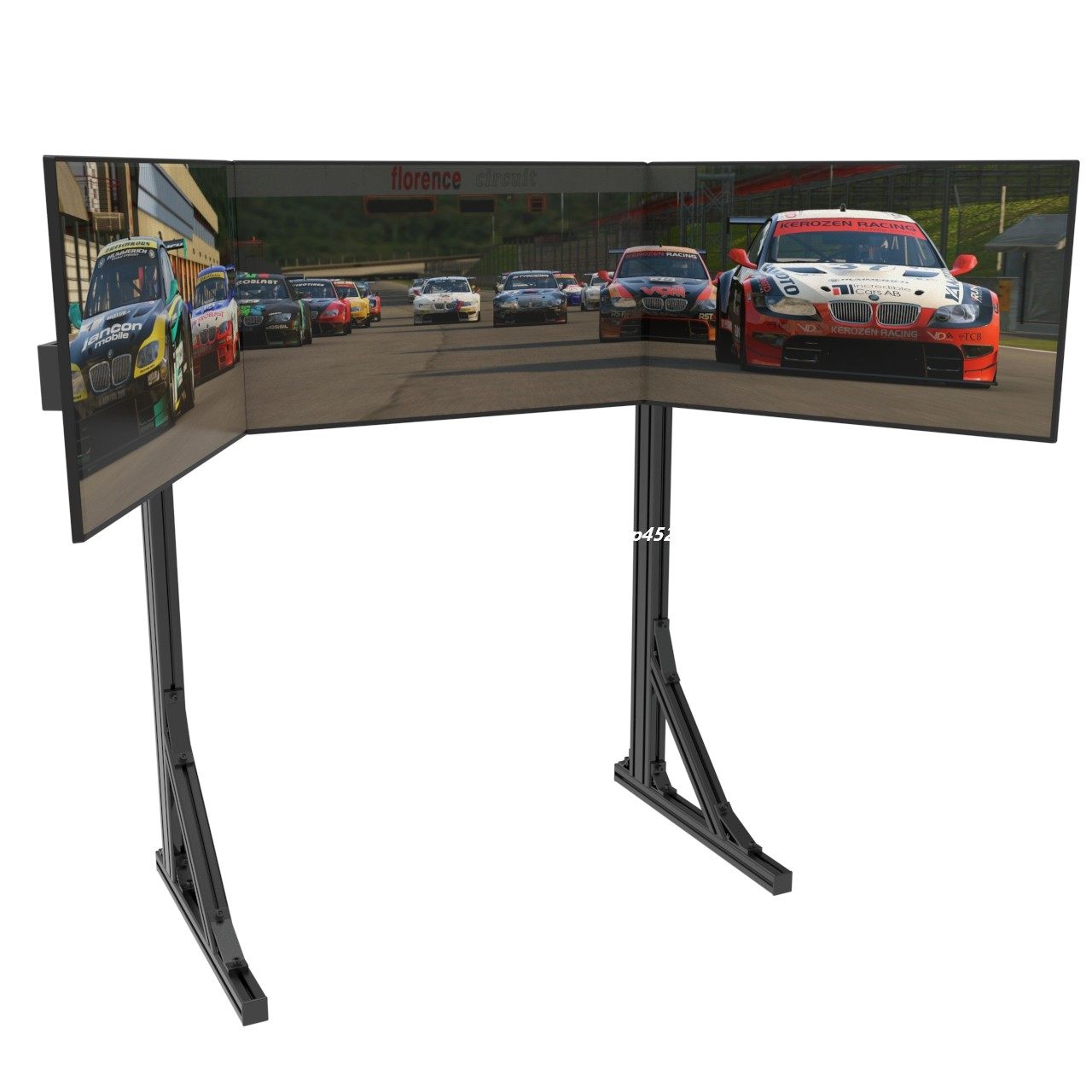 Three-screen monitor bracket landing simulation racing 27 32 inch racing simulator triple screen bracket Triple