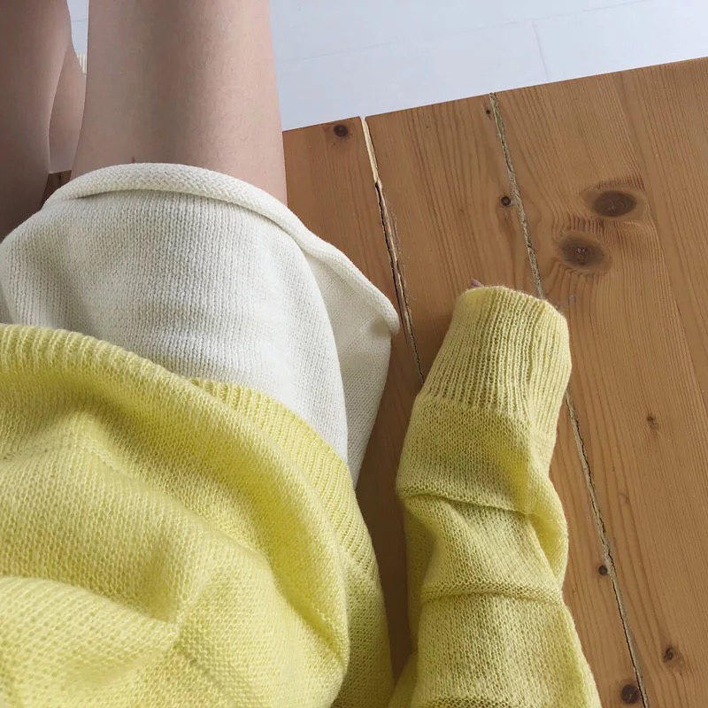 AY To films Autumn and winter base with small shorts Soft girl girl roll edge knitted wool wide leg shorts