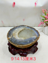 Exquisite high quality Madagascar blue chalcedony agate raw stone ornamental stone mineral crystal home strange stone ornaments