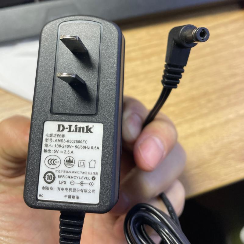 Original D-Link Youxun Dp-302 310 5V 2.5A2 an Printing Server Power Adapter Cable
