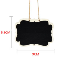 Wooden double-sided blackboard hemp rope pendant wedding decoration pendant flower shop boutique fruit shop price sign sign