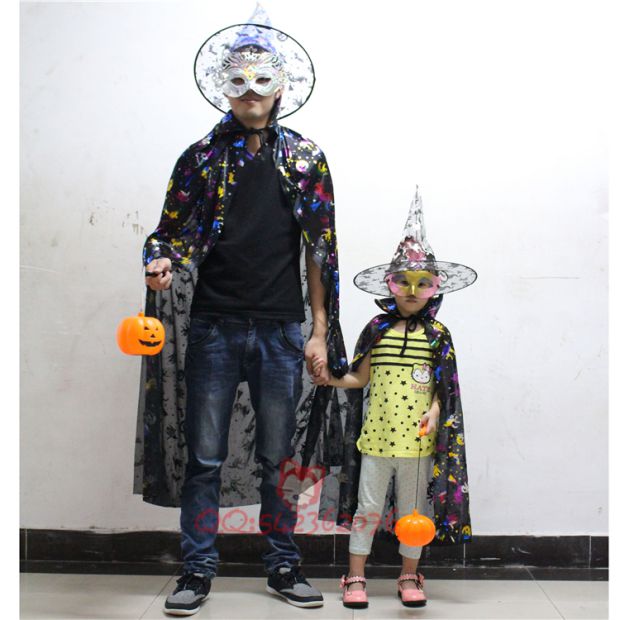 Quà tặng Halloween Trẻ em Áo choàng dành cho người lớn Quần áo Trung tâm Hoạt động Trường học Quần áo Đồ dùng Đạo cụ Xô bí ngô - Sản phẩm Đảng / Magic / Hiệu suất đồ hóa trang cho nam