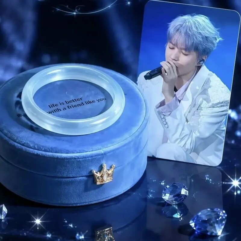 Wang Junkai's Same Style Small Crab Fan Color Bracelet with Cat's Eye Stone in Blue, New Model, Gift for Best Friend or Girlfriend Wang Junkai's Same Style Small Crab Fan Color Bracelet with Cat's Eye Stone in Blue, New Model, Gift for Best Friend or Girlfriend