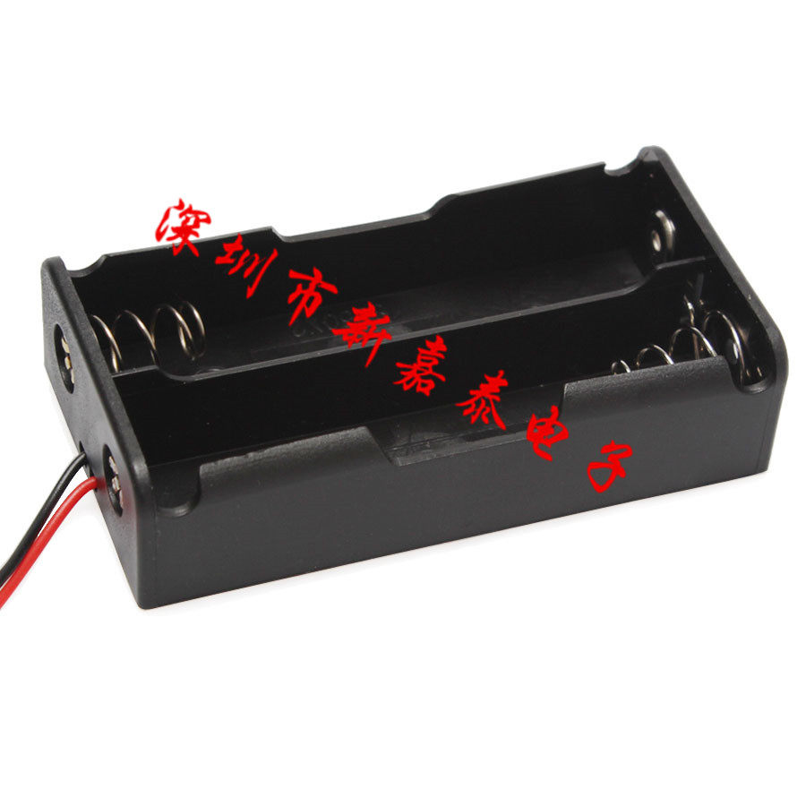 With line 18650 battery case Lithium battery 2 knob 18650 with line 2 section 7 4V tandem battery holder