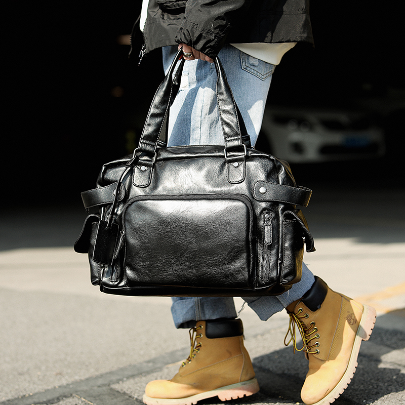 Hong Kong I Tgreg fashion street men's bag single shoulder bag slanted satchel handbag handbag casual Korean version Trend travel bag