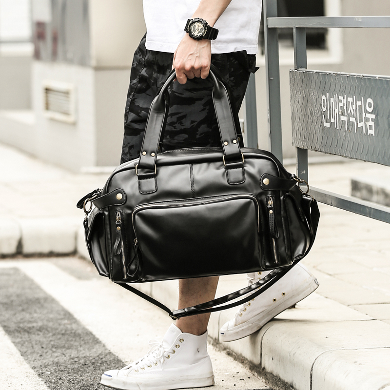 Hong Kong I.Tgreg casual British vintage tote bag men's bag tide shoulder bag cross-body bag youth travel bag