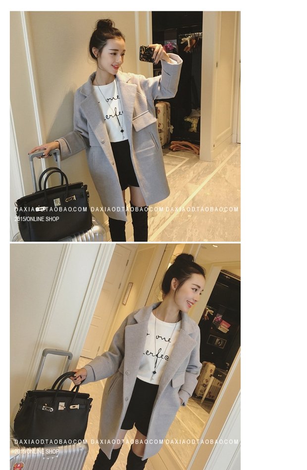 2018 đầu thu mới quần short len ​​cao eo mùa thu trang phục mỏng slim quần short giản dị đơn giản đôi túi quần ống thủy triều quần ngắn ống rộng