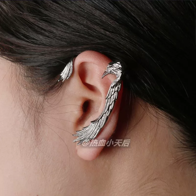 [SOYAEARRING老鹰朋克酷简约防过敏 耳钉耳挂男女 同款 一个的价格]