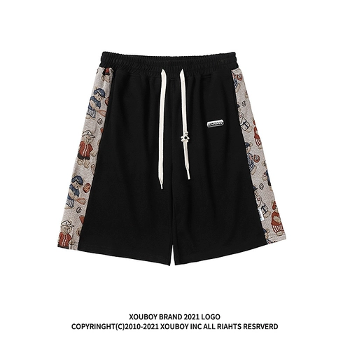 Ретро брендовые шорты для отдыха, летние штаны в стиле хип-хоп для влюбленных, с медвежатами