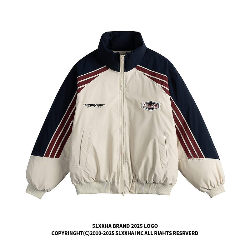 51 стеганая куртка в стиле хип-хоп с вышитыми буквами и воротником-стойкой для мужчин и женщин, бренд winter tide, утолщенная спортивная стеганая куртка