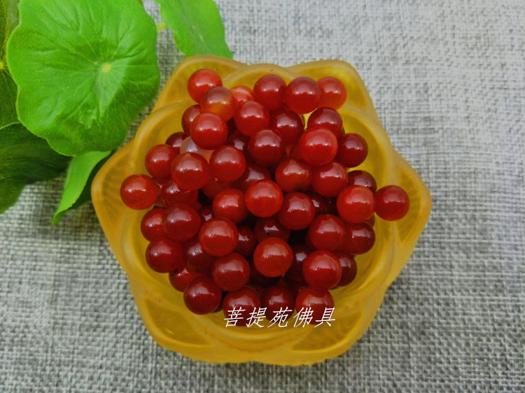 Special Special Grade Red Round Manau stone Seven precious stones for Manza 50 gr 12