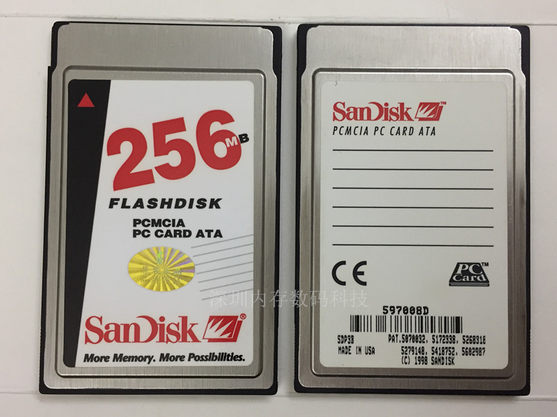 SANDISKSanDisk Industrial ATA card 256M drive-free 256MB Industrial PC card PCMCIA