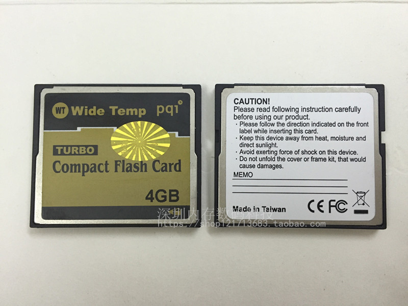 PQI TURBO Industrial CF 4G industrial grade CF card router equipment machine tool with lock key